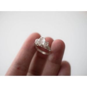 Unique Engagement Ring, Diamond Ring, raw stone ring, Anniversary Ring,